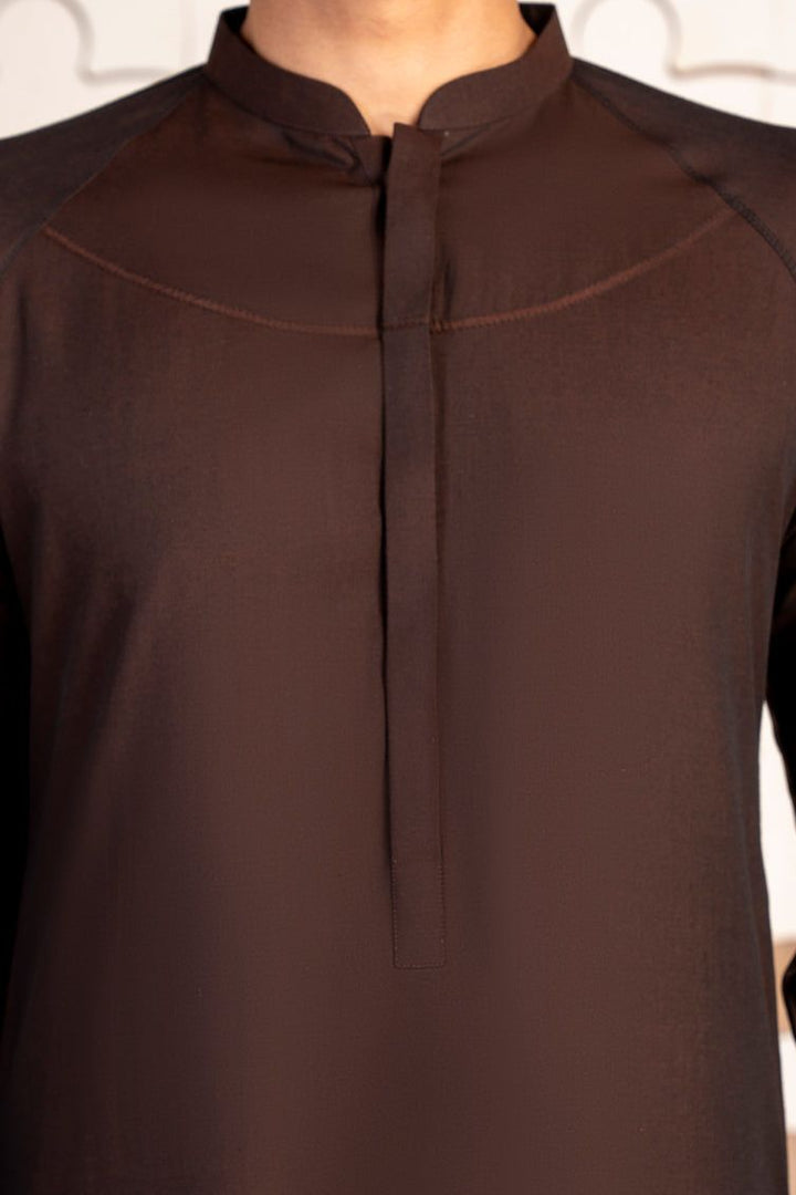 Blended Brown Jubba - J. Junaid Jamshed