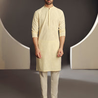 Cotton White Kurta - J. Junaid Jamshed