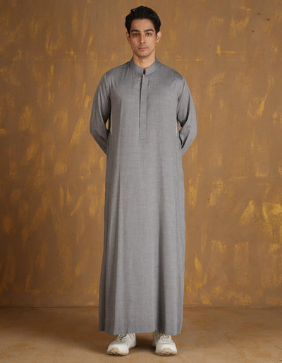 Blended Grey Jubba - J. Junaid Jamshed