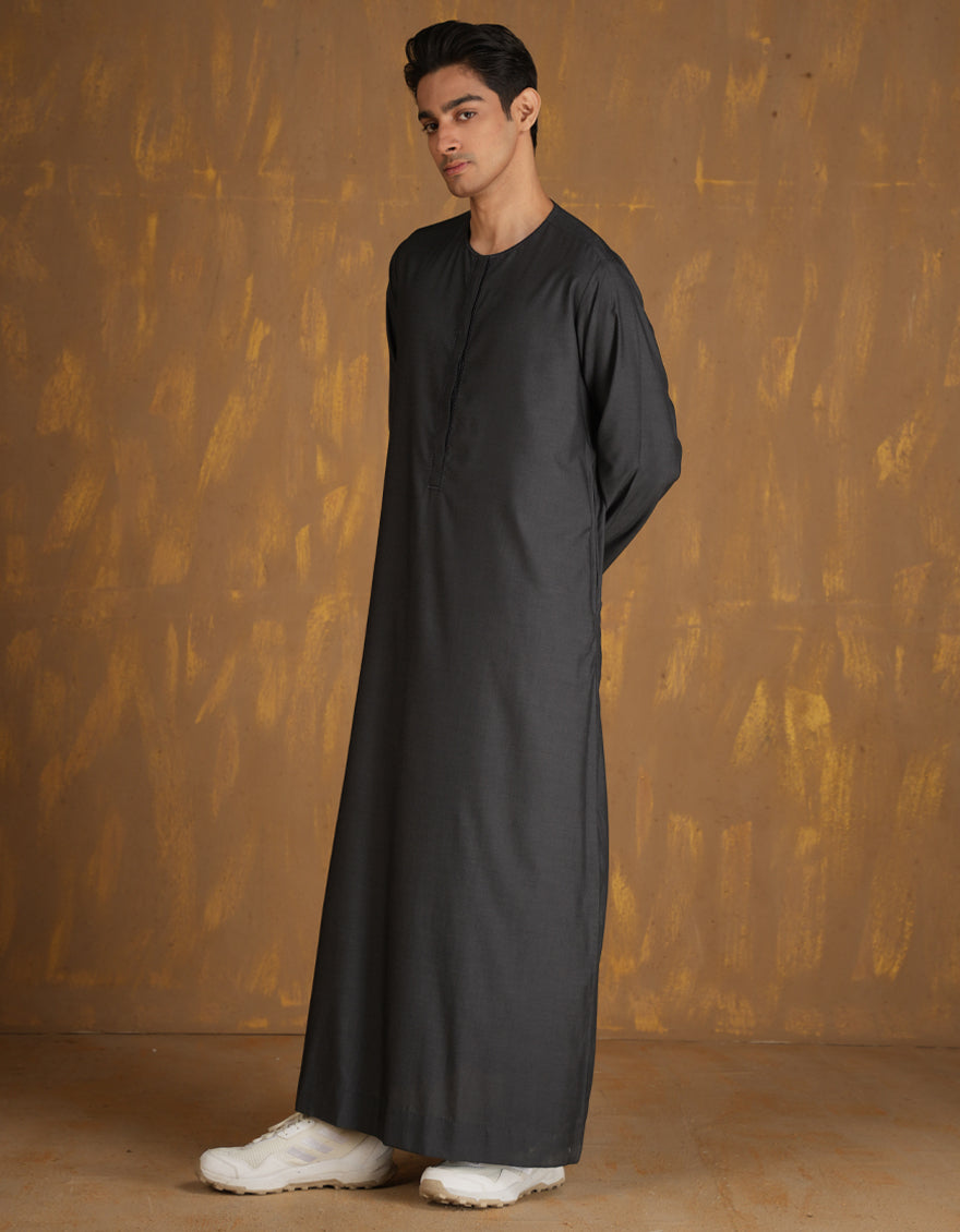 Blended Grey Jubba - J. Junaid Jamshed