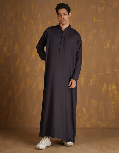 Blended Deep Purple Jubba - J. Junaid Jamshed