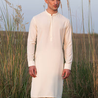 Blended White Shalwar Kameez - J. Junaid Jamshed