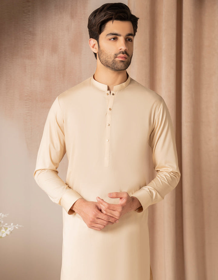 Cotton Fawn Shalwar Kameez - J. Junaid Jamshed