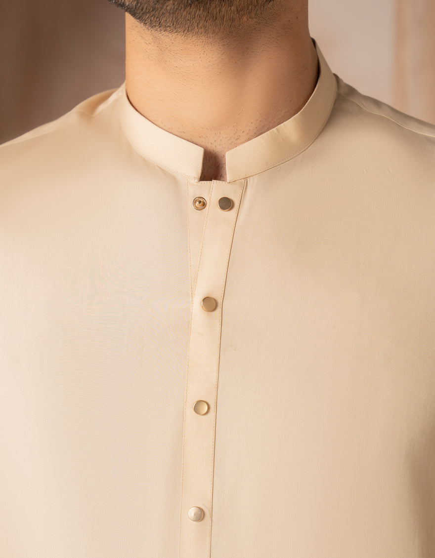 Cotton Fawn Shalwar Kameez - J. Junaid Jamshed