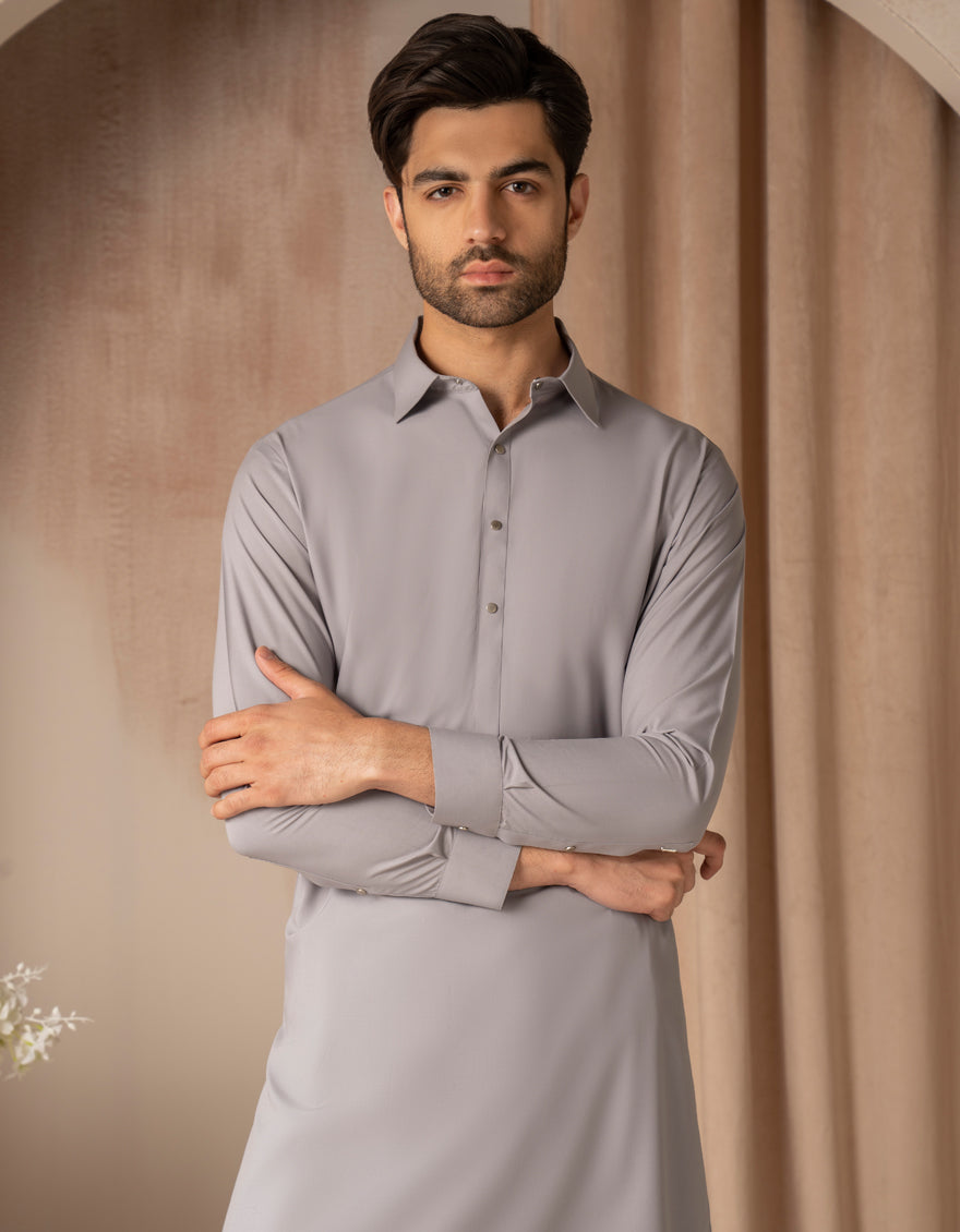 Blended Lilac Shalwar Kameez - J. Junaid Jamshed
