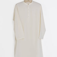 Blended White Kurta - J. Junaid Jamshed