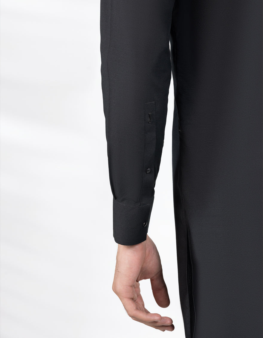 Polyester Black Kurta Trouser - J. Junaid Jamshed