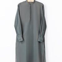 Blended Grey Kurta - J. Junaid Jamshed