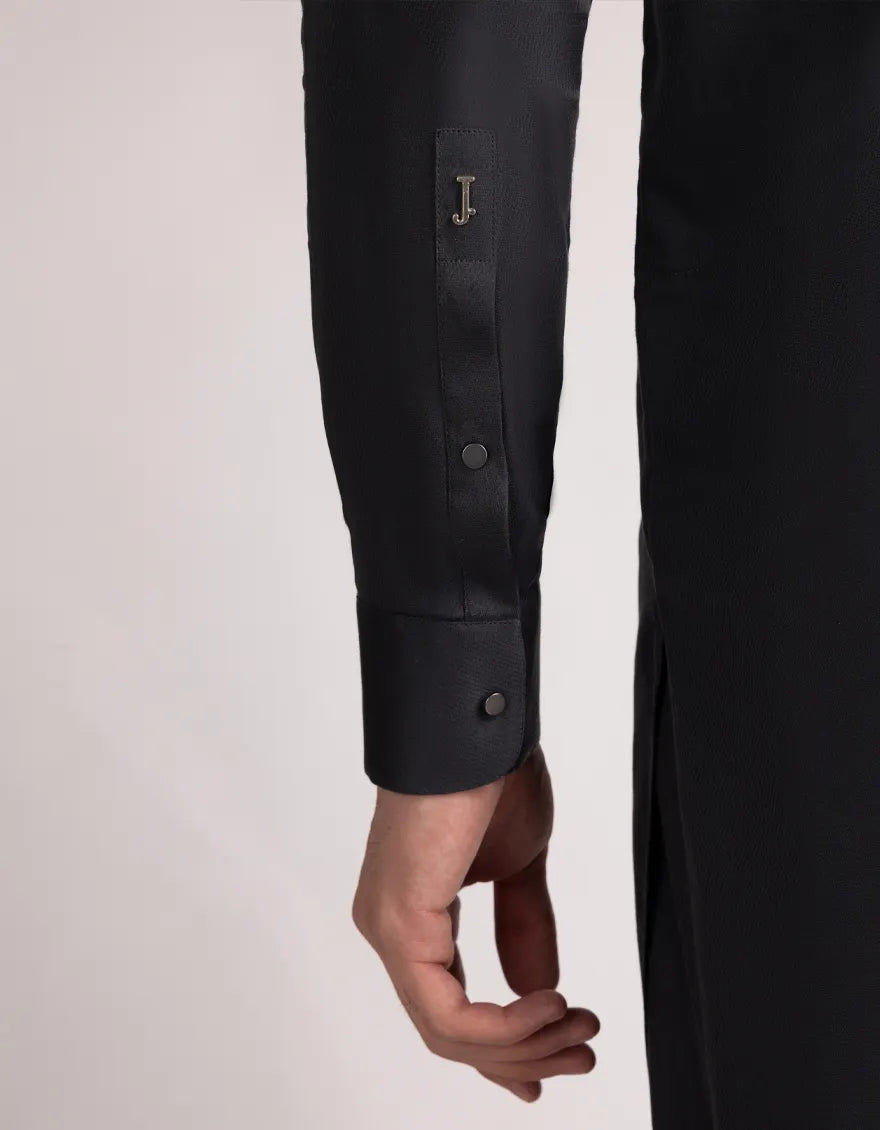 Cotton Deep Grey Shalwar Kameez - J. Junaid Jamshed