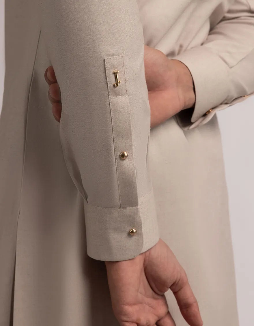 Blended Fawn Shalwar Kameez - J. Junaid Jamshed