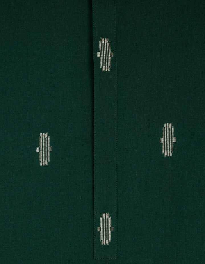 Cotton Green Kurta - J. Junaid Jamshed