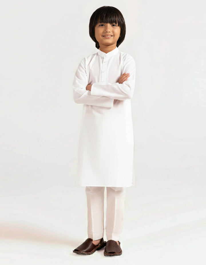 Blended White Kurta Trouser - J. Junaid Jamshed