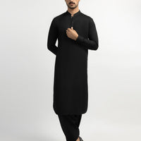 Blended Black Shalwar Kameez - J. Junaid Jamshed