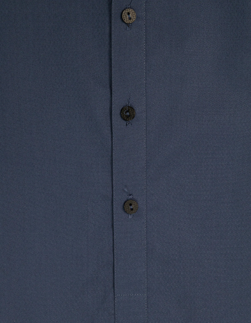 Cotton Dark Blue Kurta Trouser - J. Junaid Jamshed