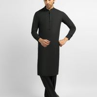 Blended Dark Green Kurta Trouser - J. Junaid Jamshed