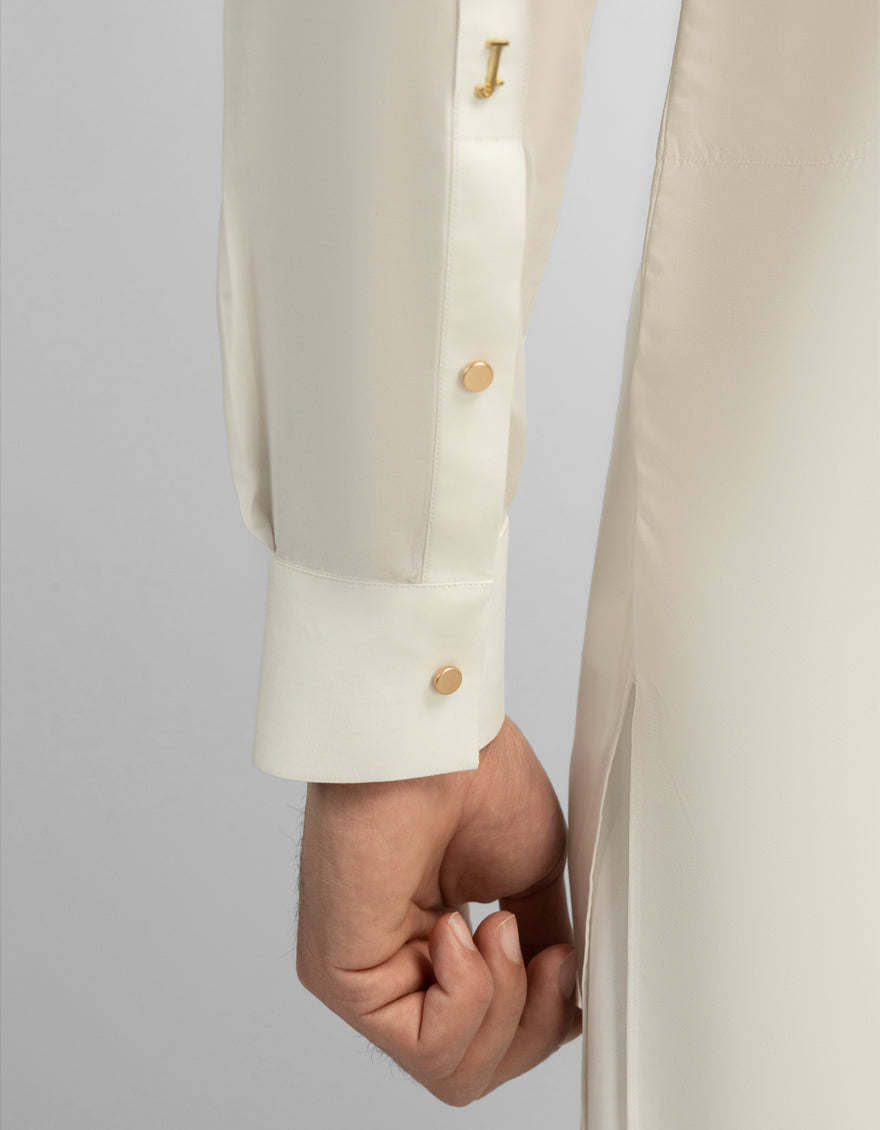 Cotton Off White Shalwar Kameez - J. Junaid Jamshed