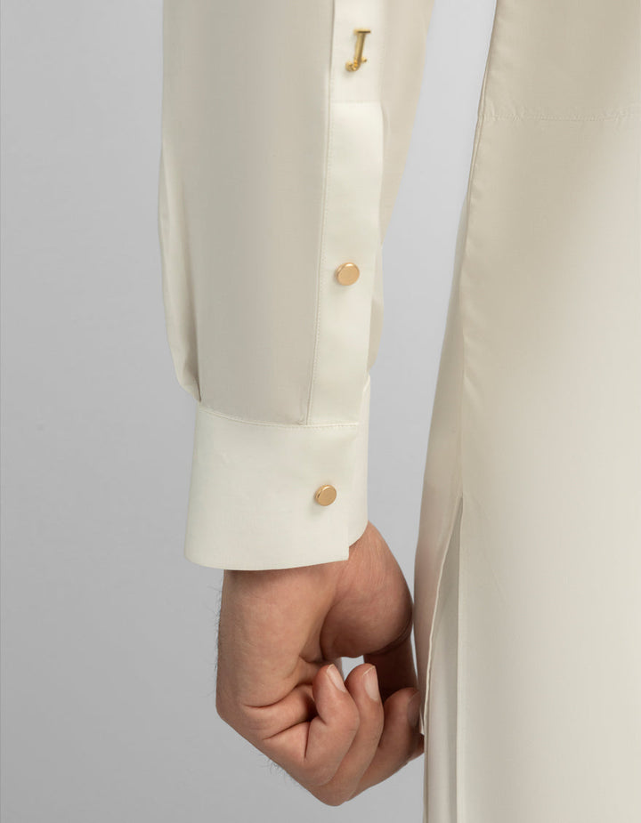 Cotton Off White Shalwar Kameez - J. Junaid Jamshed