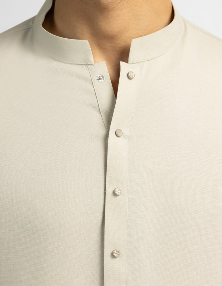 Blended Stone Kurta Trouser - J. Junaid Jamshed