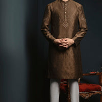 Blended Green Special Kurta - J. Junaid Jamshed