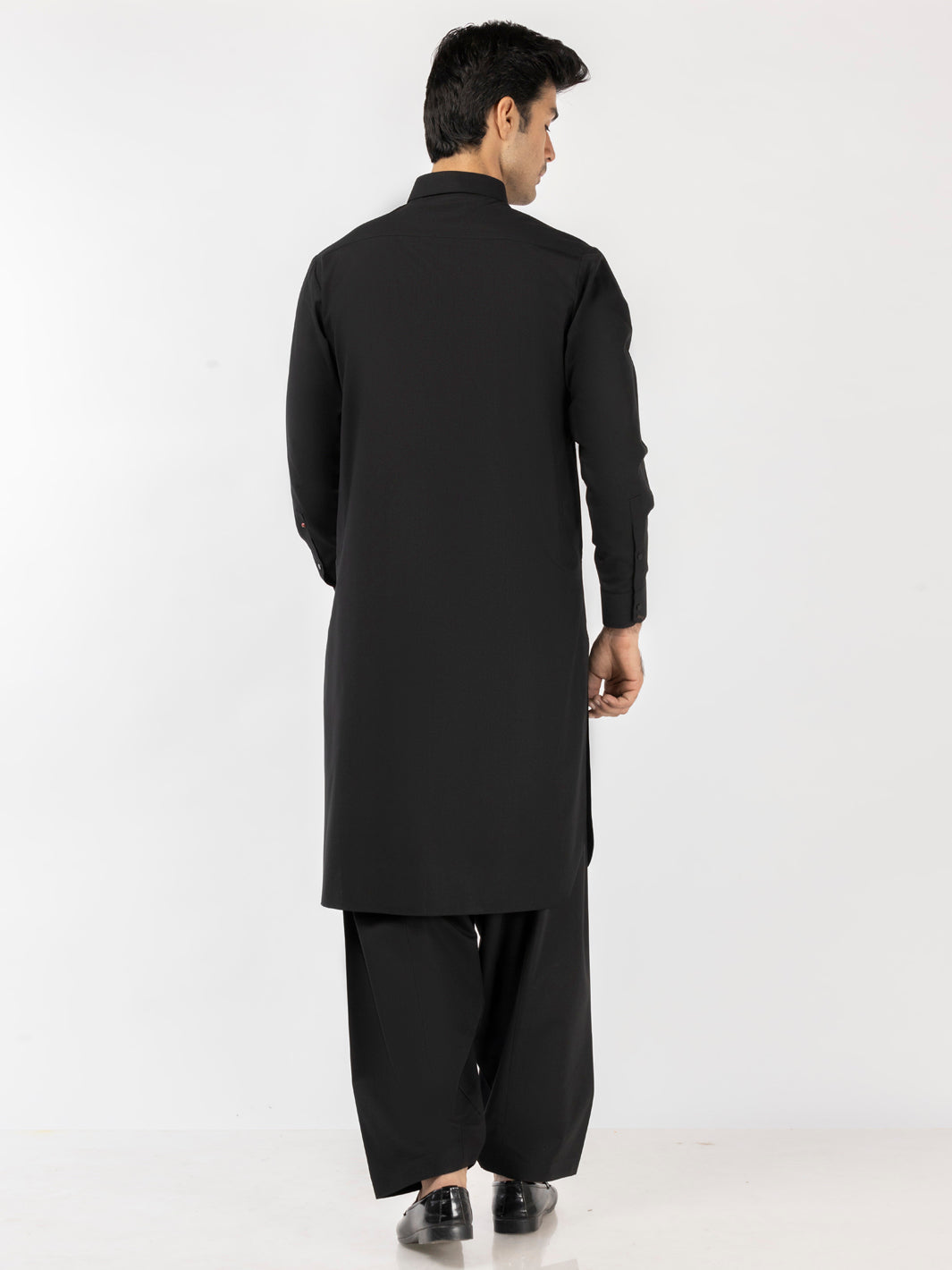 Blended Black Shalwar Kameez - J. Junaid Jamshed