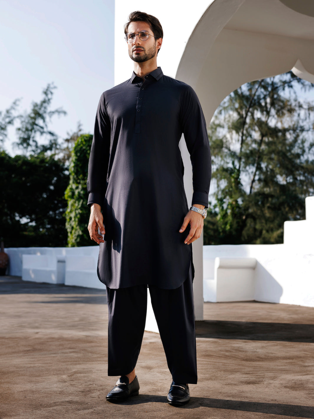 Cotton Black Shalwar Kameez - Almirah