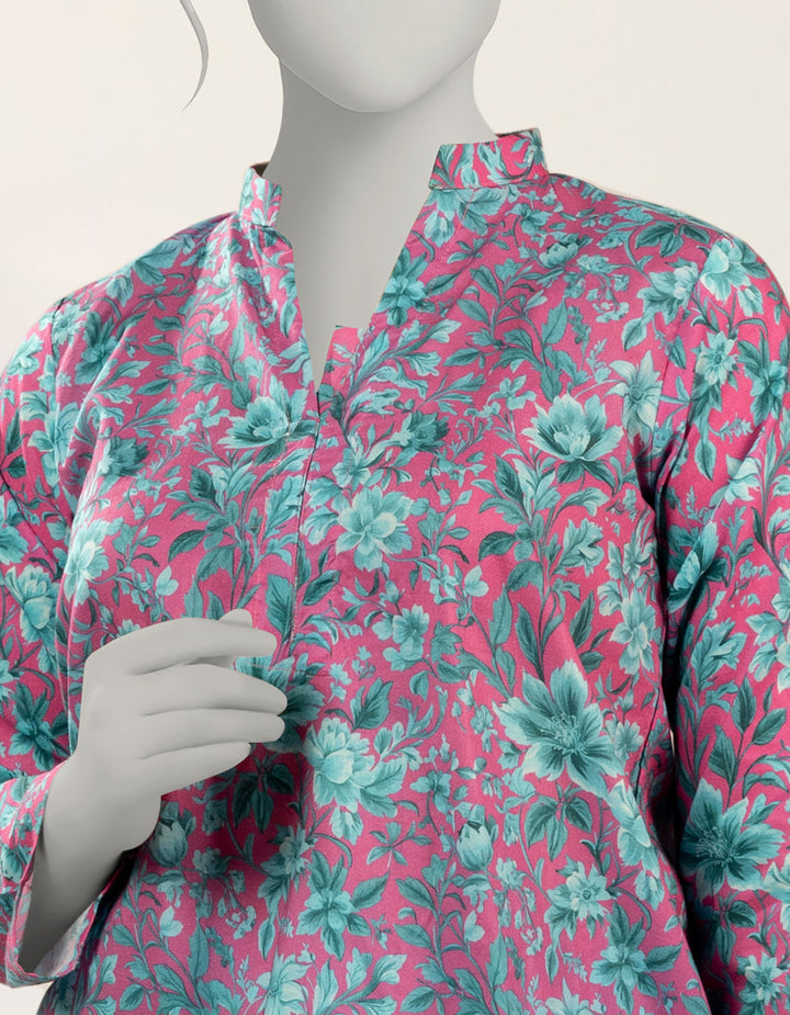 Lawn Pink Stitched Suit - J. Junaid Jamshed