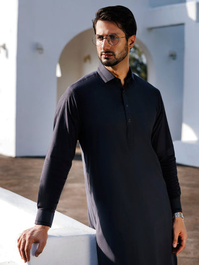 Cotton Black Shalwar Kameez - Almirah