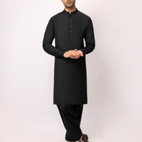 Blended Black Shalwar Kameez - J. Junaid Jamshed