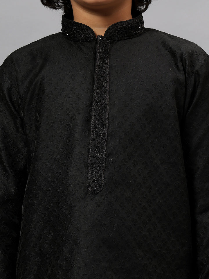 Cotton Black Kurta Trouser - Jiah