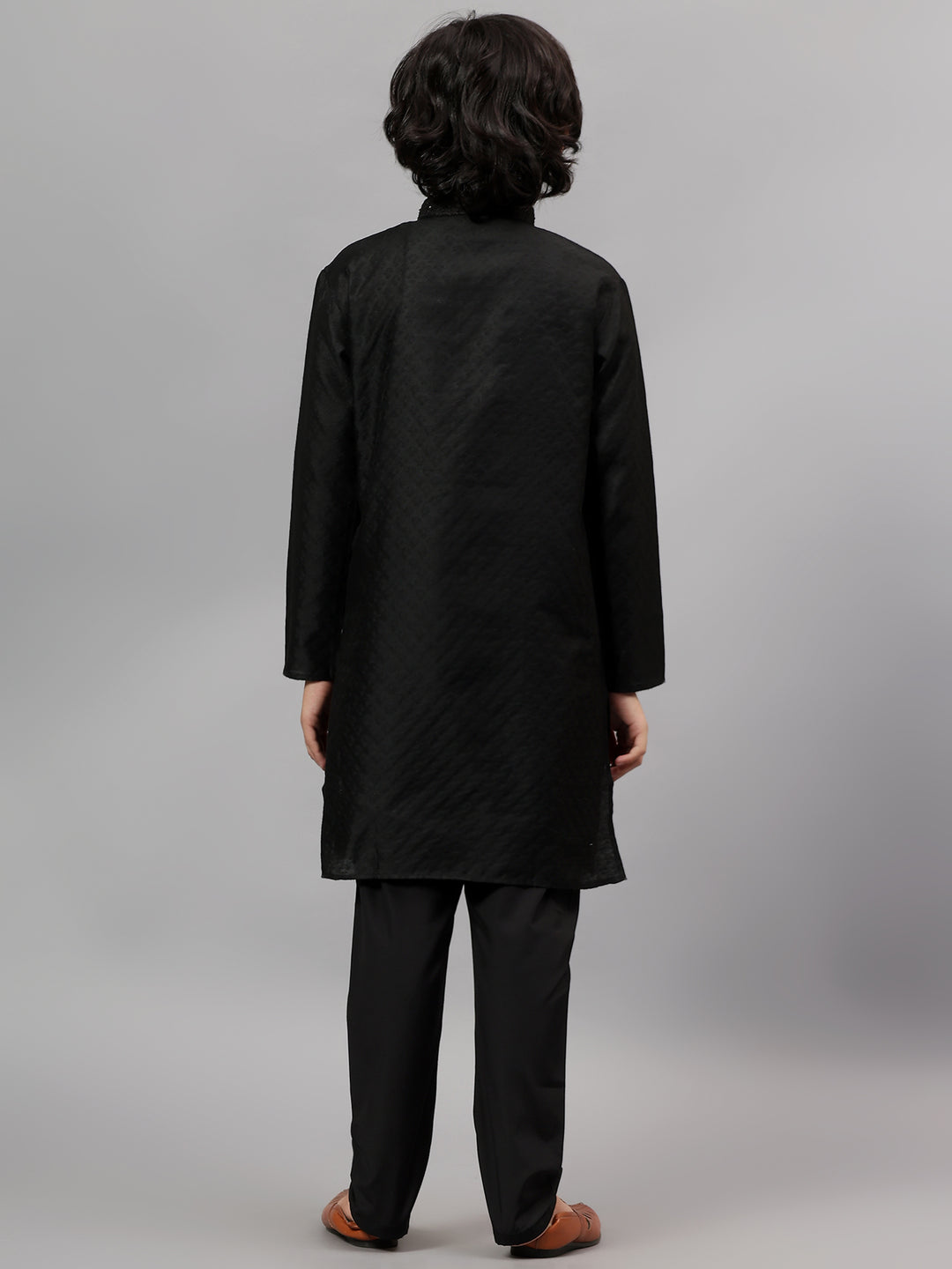 Cotton Black Kurta Trouser - Jiah