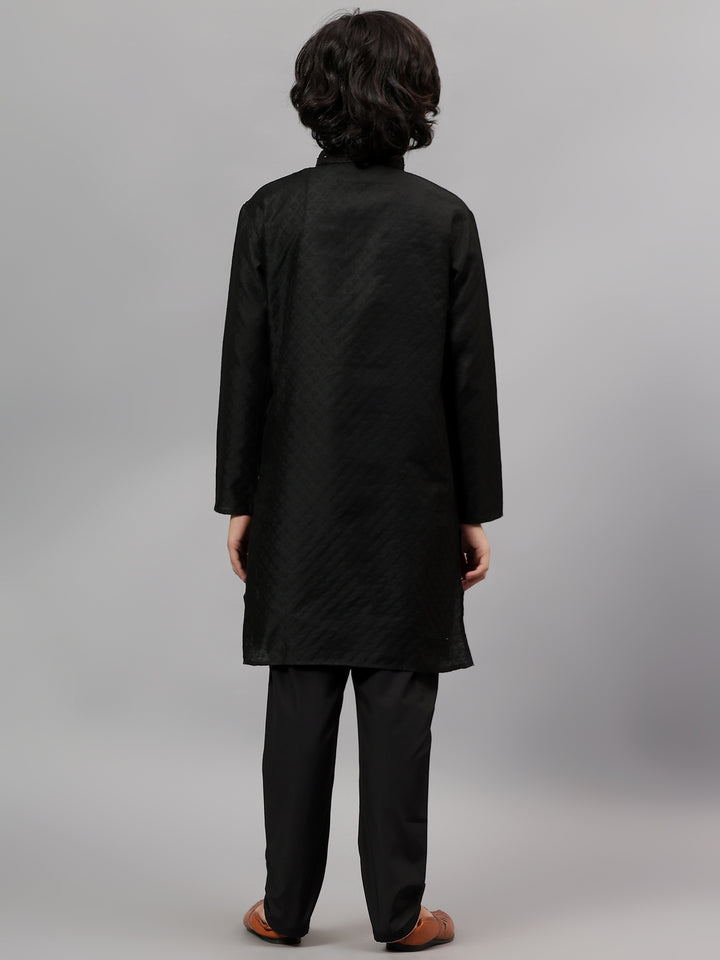 Cotton Black Kurta Trouser - Jiah