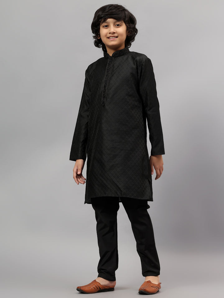 Cotton Black Kurta Trouser - Jiah
