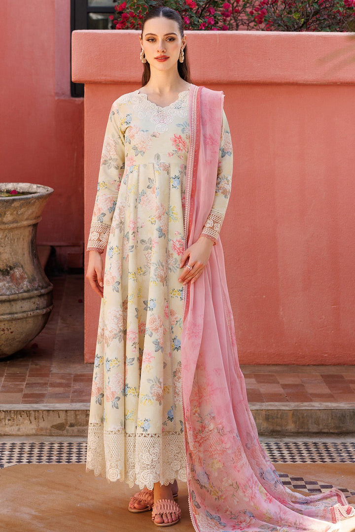 Meadow Blush - Farasha Printed Essentials Stitched