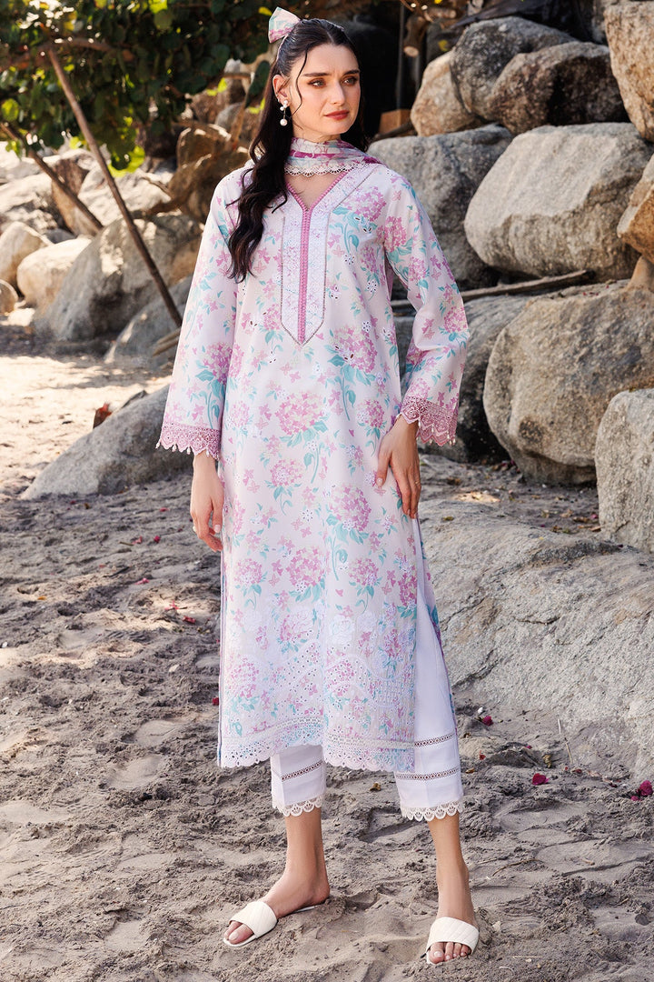 Blossom Mist - Farasha Printed Essentials Stitched