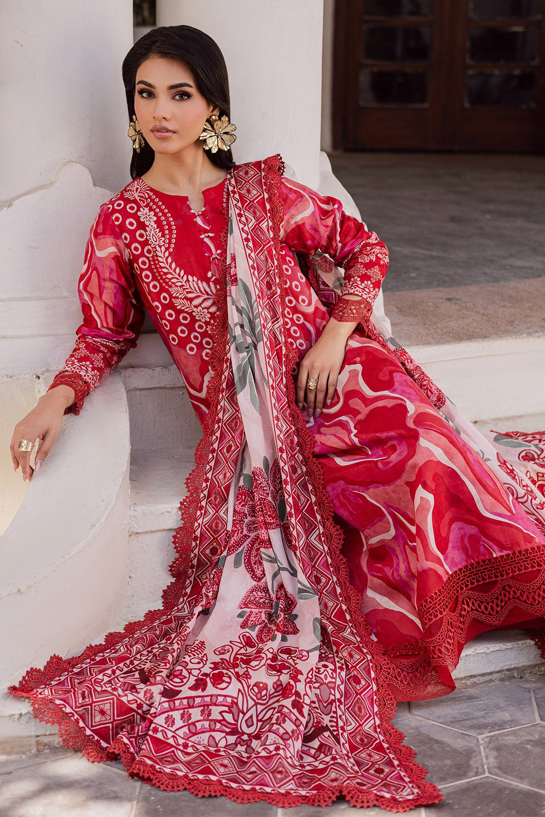 Design 6 - Nureh Rania Print Stitched
