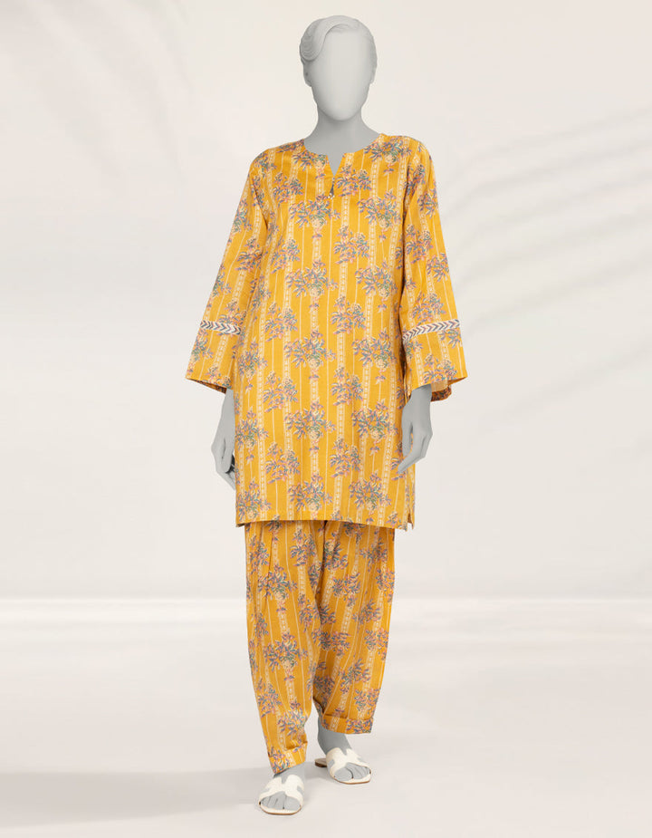 Lawn Mustard Kurti - J. Junaid Jamshed