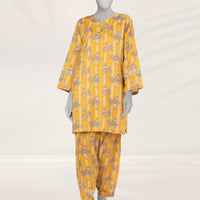 Lawn Mustard Kurti - J. Junaid Jamshed