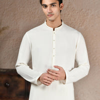 Blended White Shalwar Kameez- J. Junaid Jamshed