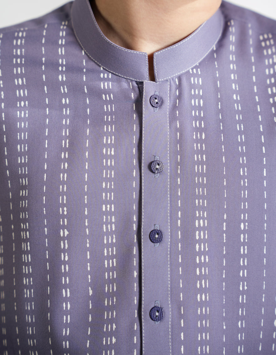 Blended Lilac Kurta Trouser - J. Junaid Jamshed