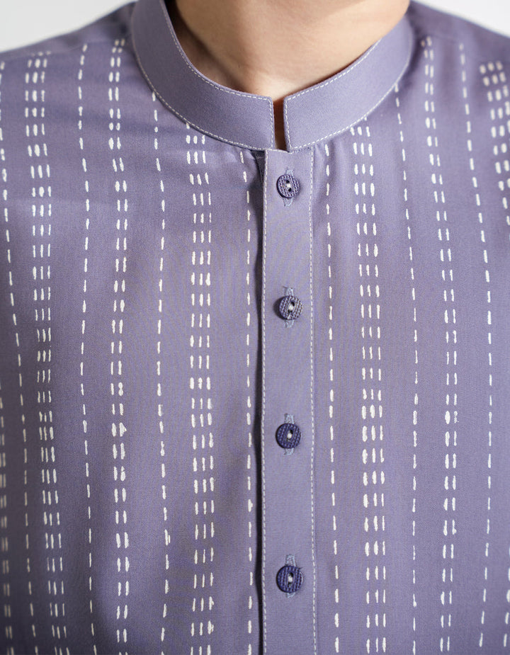 Blended Lilac Kurta Trouser - J. Junaid Jamshed