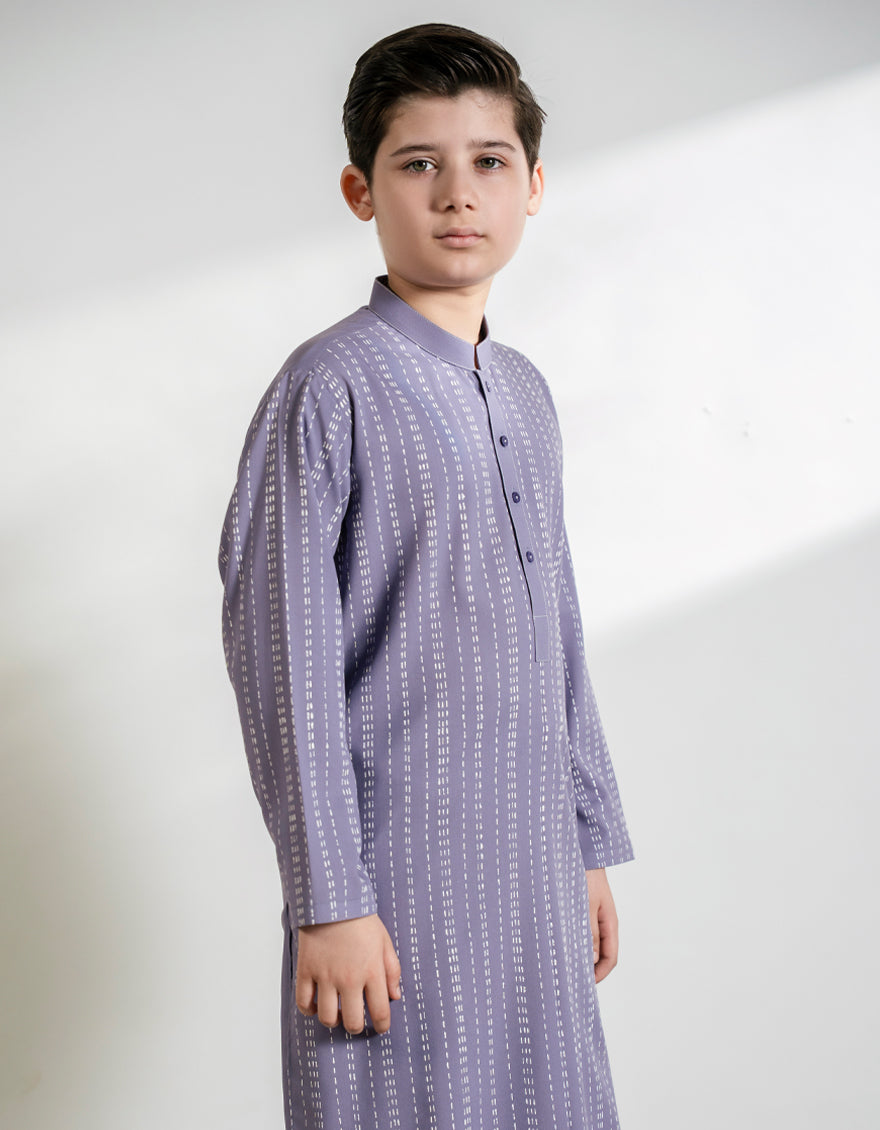 Blended Lilac Kurta Trouser - J. Junaid Jamshed