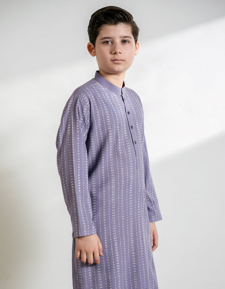 Blended Lilac Kurta Trouser - J. Junaid Jamshed