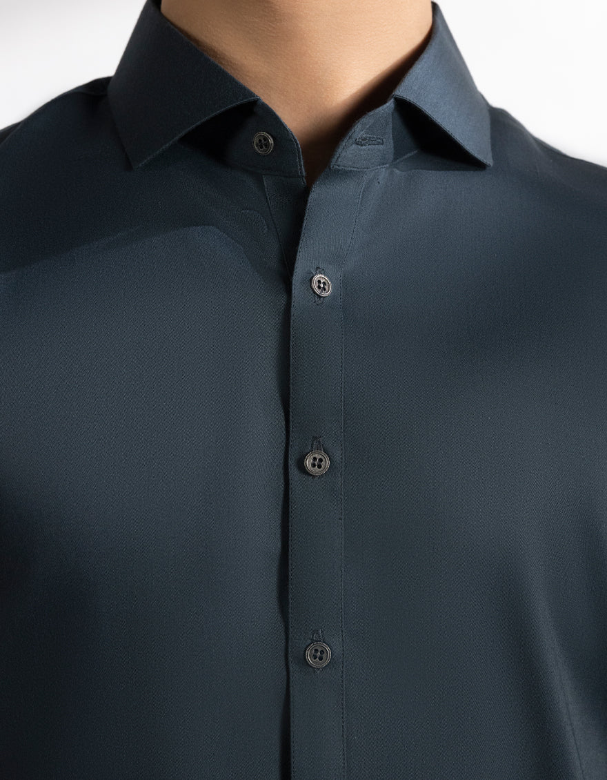 Blended Dark Green Shalwar Kameez - J. Junaid Jamshed