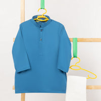 Blended Blue Shalwar Kameez - J. Junaid Jamshed