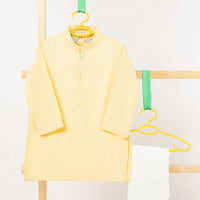 Blended Pale Yellow Shalwar Kameez - J. Junaid Jamshed