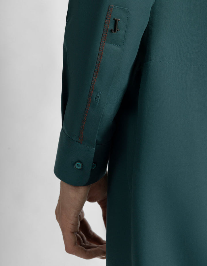 Blended Green Shalwar Kameez - J. Junaid Jamshed