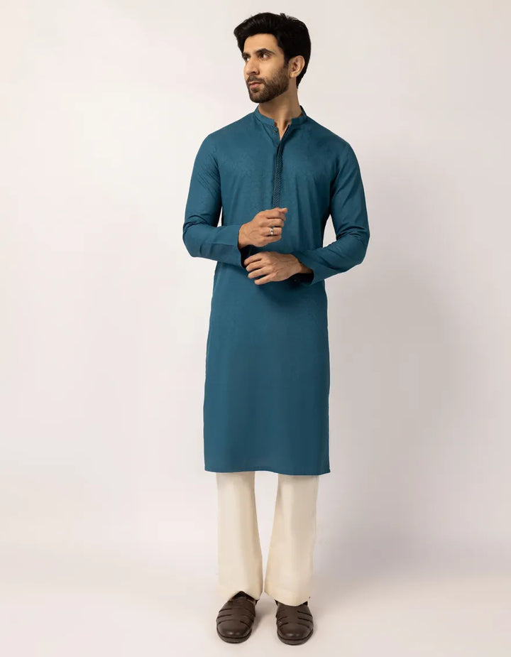Blended Zinc Kurta Trouser- J. Junaid Jamshed