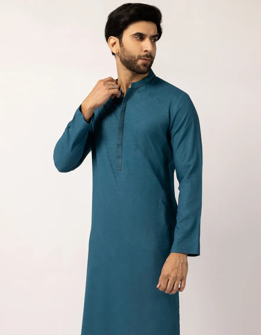 Blended Zinc Kurta Trouser- J. Junaid Jamshed