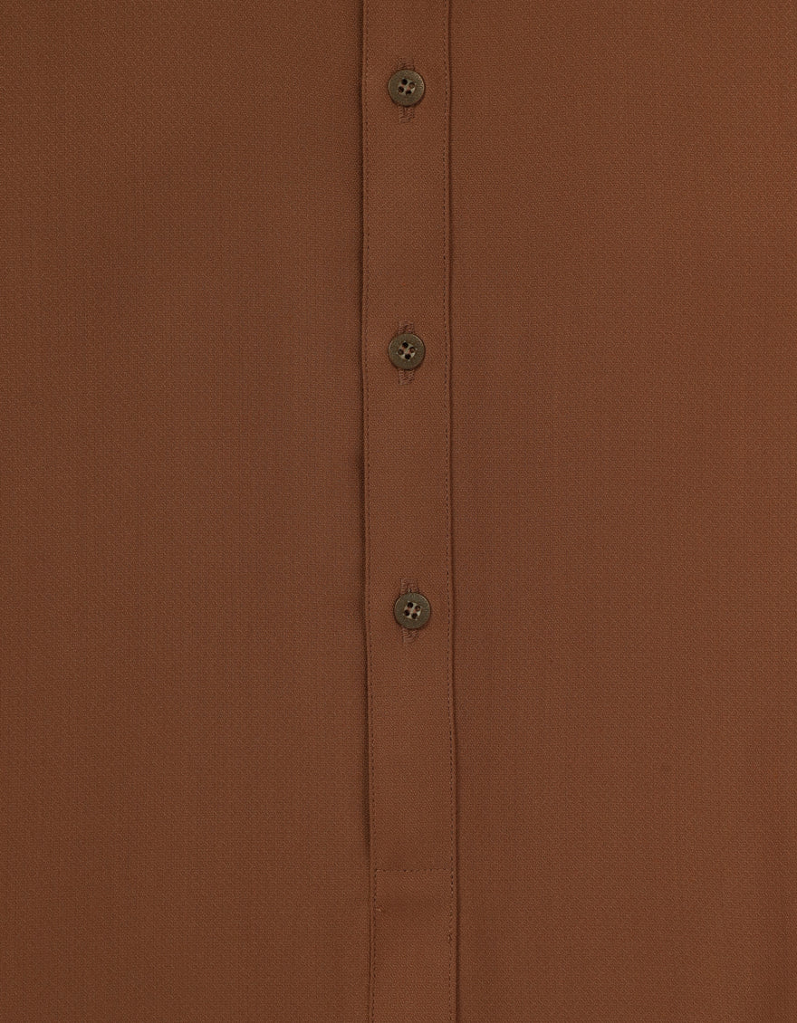 Blended Light Brown Shalwar Kameez - J. Junaid Jamshed