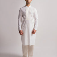Cotton White Kurta - J. Junaid Jamshed
